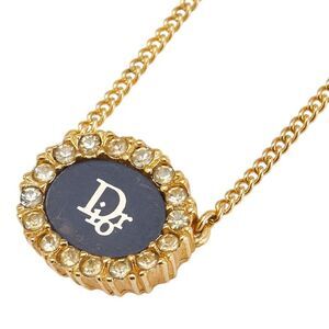 Dior Logo Rhinestone Necklace